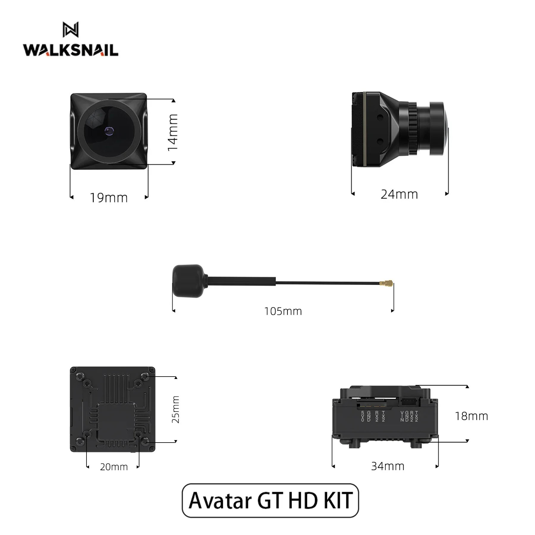 Walksnail 아바타 GT HD 키트 2W VTX  - Walksnail Avatar Hd Pro Kit 리뷰 및 가격
