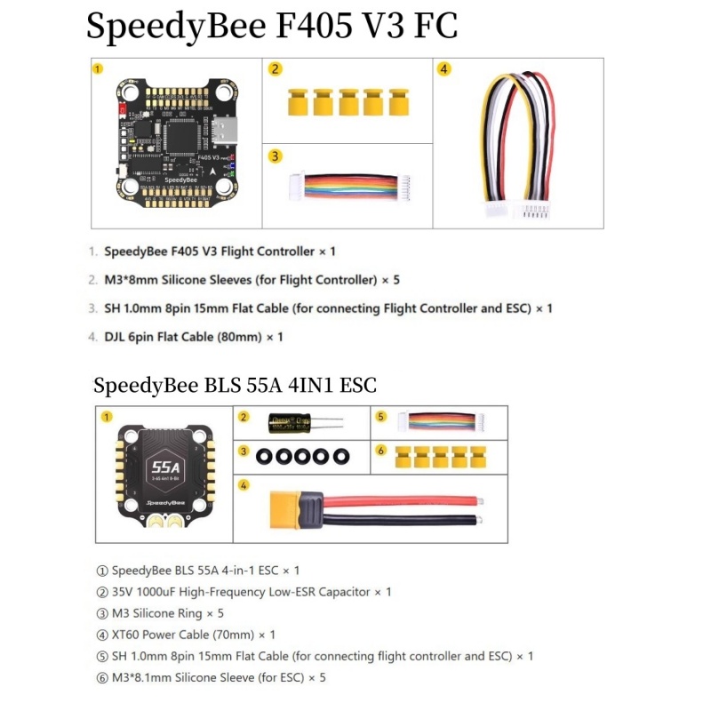 SpeedyBee F4 F405 V4 55A BLS 3 - Speedybee F405 V4 Bls 55A Stack 리뷰 및 가격